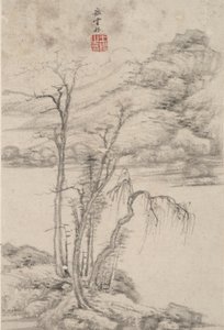 Paysage dans le style de divers vieux maîtres : Dans le style de Ni Zan, 1669
